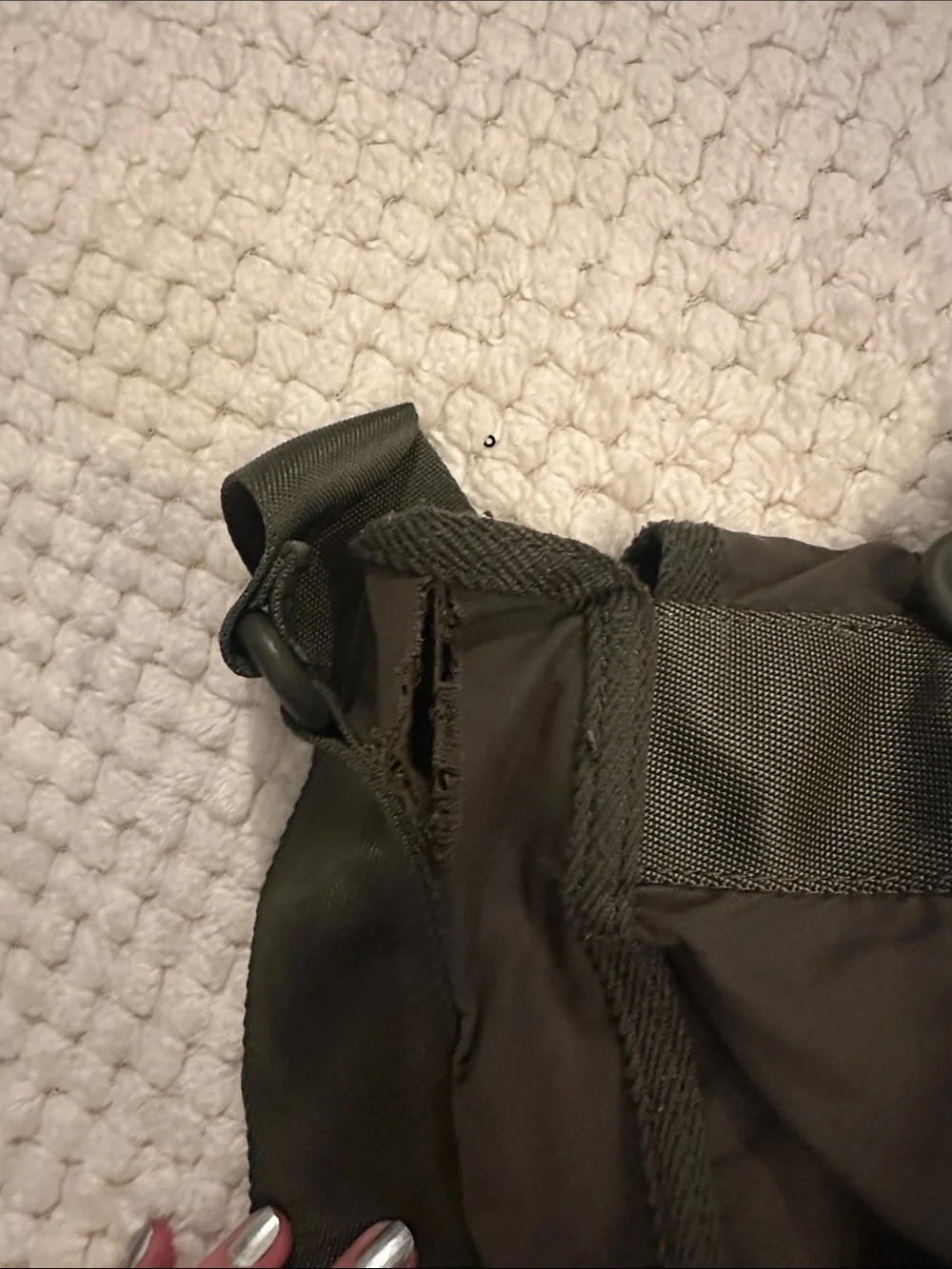 Marc by Marc Jacobs Black Messenger Bag with Adjustable Strap